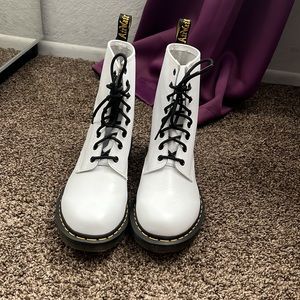 White Dr. Martens size 11.